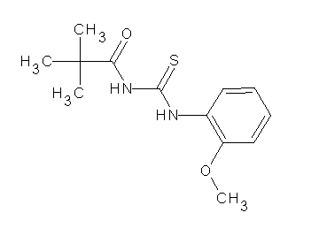 N-{[(2-methoxyphenyl)amino]carbonothioyl}-2,2-dimethylpropanamide