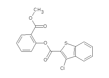 2-(methoxycarbonyl)phenyl 3-chloro-1-benzothiophene-2-carboxylate