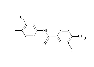 N-(3-chloro-4-fluorophenyl)-3-iodo-4-methylbenzamide