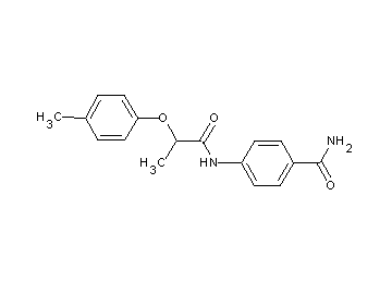 4-{[2-(4-methylphenoxy)propanoyl]amino}benzamide