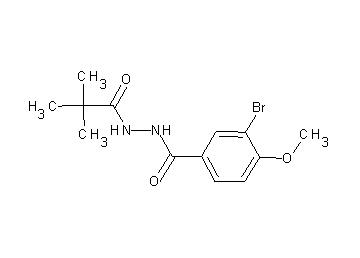 3-bromo-N'-(2,2-dimethylpropanoyl)-4-methoxybenzohydrazide