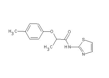 2-(4-methylphenoxy)-N-1,3-thiazol-2-ylpropanamide