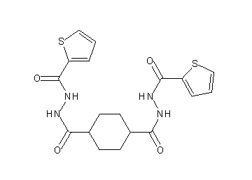 N'1,N'4-bis(2-thienylcarbonyl)-1,4-cyclohexanedicarbohydrazide
