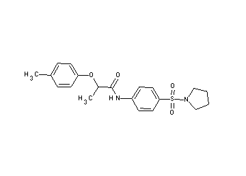 2-(4-methylphenoxy)-N-[4-(1-pyrrolidinylsulfonyl)phenyl]propanamide - Click Image to Close
