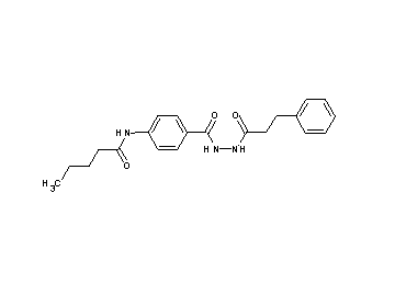 N-(4-{[2-(3-phenylpropanoyl)hydrazino]carbonyl}phenyl)pentanamide