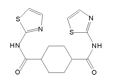 N,N'-di-1,3-thiazol-2-yl-1,4-cyclohexanedicarboxamide