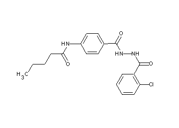 N-(4-{[2-(2-chlorobenzoyl)hydrazino]carbonyl}phenyl)pentanamide