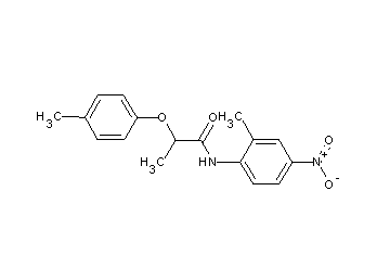 N-(2-methyl-4-nitrophenyl)-2-(4-methylphenoxy)propanamide