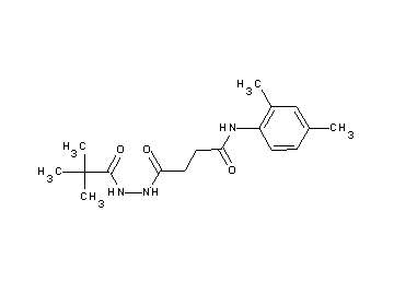N-(2,4-dimethylphenyl)-4-[2-(2,2-dimethylpropanoyl)hydrazino]-4-oxobutanamide