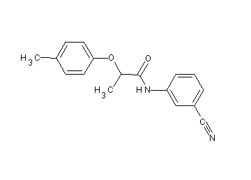 N-(3-cyanophenyl)-2-(4-methylphenoxy)propanamide