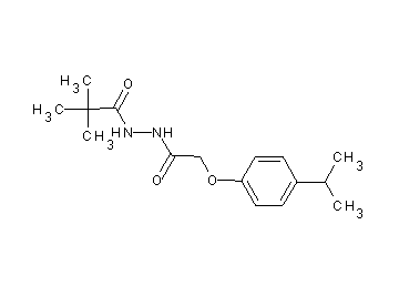 N'-[(4-isopropylphenoxy)acetyl]-2,2-dimethylpropanohydrazide