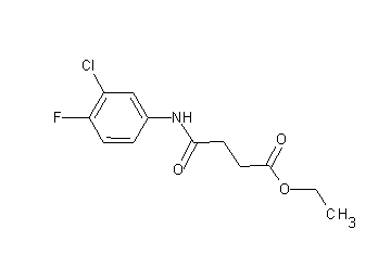 ethyl 4-[(3-chloro-4-fluorophenyl)amino]-4-oxobutanoate