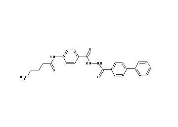 N-(4-{[2-(4-biphenylylcarbonyl)hydrazino]carbonyl}phenyl)pentanamide