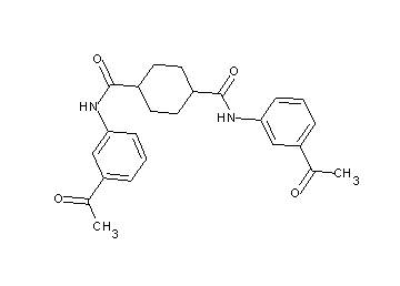 N,N'-bis(3-acetylphenyl)-1,4-cyclohexanedicarboxamide