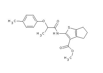 methyl 2-{[2-(4-methylphenoxy)propanoyl]amino}-5,6-dihydro-4H-cyclopenta[b]thiophene-3-carboxylate