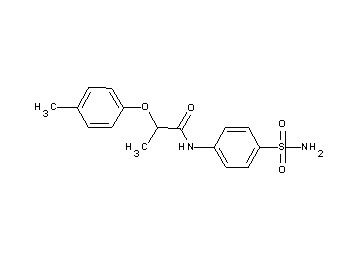 N-[4-(aminosulfonyl)phenyl]-2-(4-methylphenoxy)propanamide