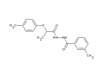 3-methyl-N'-[2-(4-methylphenoxy)propanoyl]benzohydrazide