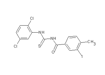 N-{[(2,5-dichlorophenyl)amino]carbonothioyl}-3-iodo-4-methylbenzamide