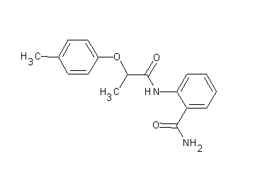 2-{[2-(4-methylphenoxy)propanoyl]amino}benzamide - Click Image to Close
