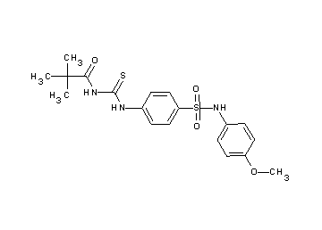 N-{[(4-{[(4-methoxyphenyl)amino]sulfonyl}phenyl)amino]carbonothioyl}-2,2-dimethylpropanamide
