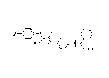 N-(4-{[ethyl(phenyl)amino]sulfonyl}phenyl)-2-(4-methylphenoxy)propanamide