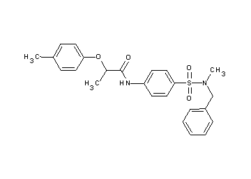 N-(4-{[benzyl(methyl)amino]sulfonyl}phenyl)-2-(4-methylphenoxy)propanamide