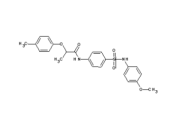 N-(4-{[(4-methoxyphenyl)amino]sulfonyl}phenyl)-2-(4-methylphenoxy)propanamide - Click Image to Close