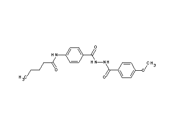N-(4-{[2-(4-methoxybenzoyl)hydrazino]carbonyl}phenyl)pentanamide