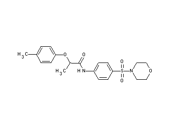 2-(4-methylphenoxy)-N-[4-(4-morpholinylsulfonyl)phenyl]propanamide