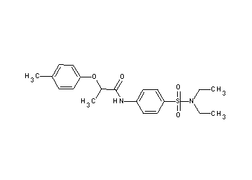 N-{4-[(diethylamino)sulfonyl]phenyl}-2-(4-methylphenoxy)propanamide