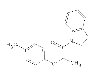 1-[2-(4-methylphenoxy)propanoyl]indoline