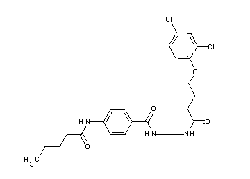 N-[4-({2-[4-(2,4-dichlorophenoxy)butanoyl]hydrazino}carbonyl)phenyl]pentanamide