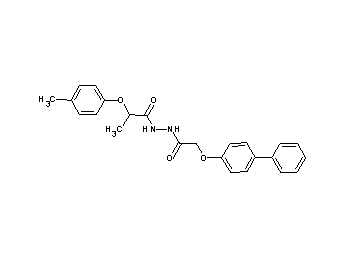 N'-[(4-biphenylyloxy)acetyl]-2-(4-methylphenoxy)propanohydrazide