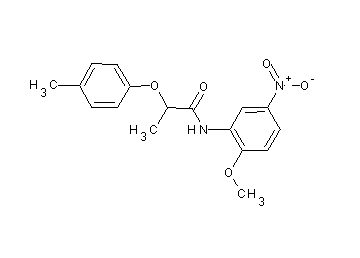 N-(2-methoxy-5-nitrophenyl)-2-(4-methylphenoxy)propanamide
