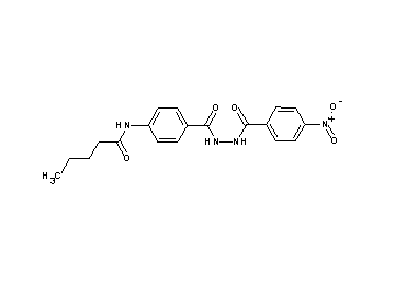 N-(4-{[2-(4-nitrobenzoyl)hydrazino]carbonyl}phenyl)pentanamide