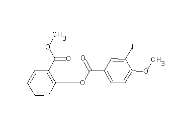2-(methoxycarbonyl)phenyl 3-iodo-4-methoxybenzoate