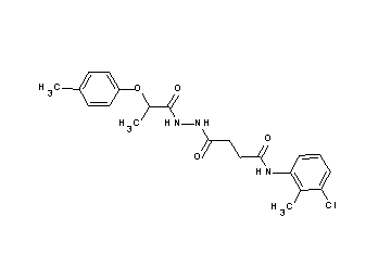 N-(3-chloro-2-methylphenyl)-4-{2-[2-(4-methylphenoxy)propanoyl]hydrazino}-4-oxobutanamide