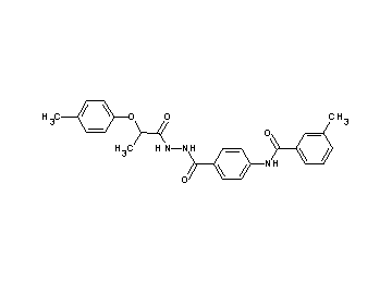 3-methyl-N-[4-({2-[2-(4-methylphenoxy)propanoyl]hydrazino}carbonyl)phenyl]benzamide