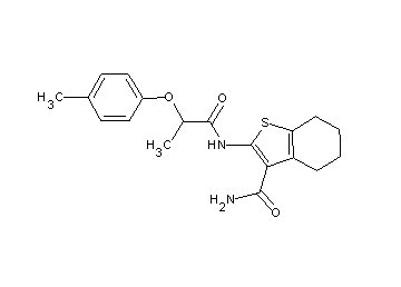 2-{[2-(4-methylphenoxy)propanoyl]amino}-4,5,6,7-tetrahydro-1-benzothiophene-3-carboxamide