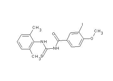 N-{[(2,6-dimethylphenyl)amino]carbonothioyl}-3-iodo-4-methoxybenzamide