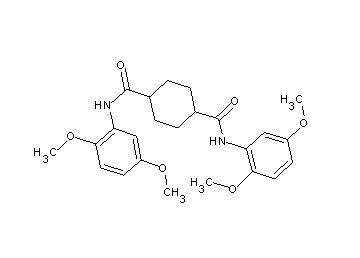N,N'-bis(2,5-dimethoxyphenyl)-1,4-cyclohexanedicarboxamide