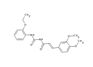 3-(3,4-dimethoxyphenyl)-N-{[(2-ethoxyphenyl)amino]carbonothioyl}acrylamide
