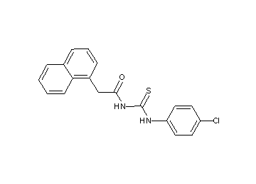 N-{[(4-chlorophenyl)amino]carbonothioyl}-2-(1-naphthyl)acetamide