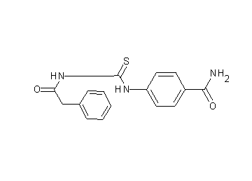 4-({[(phenylacetyl)amino]carbonothioyl}amino)benzamide
