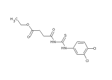 ethyl 4-({[(3,4-dichlorophenyl)amino]carbonothioyl}amino)-4-oxobutanoate