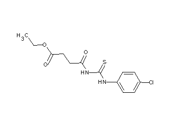 ethyl 4-({[(4-chlorophenyl)amino]carbonothioyl}amino)-4-oxobutanoate - Click Image to Close