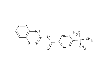 4-tert-butyl-N-{[(2-fluorophenyl)amino]carbonothioyl}benzamide - Click Image to Close
