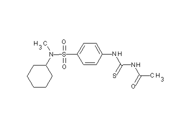 N-{[(4-{[cyclohexyl(methyl)amino]sulfonyl}phenyl)amino]carbonothioyl}acetamide - Click Image to Close