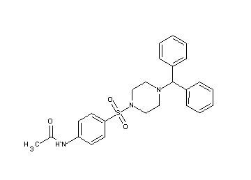 N-(4-{[4-(diphenylmethyl)-1-piperazinyl]sulfonyl}phenyl)acetamide