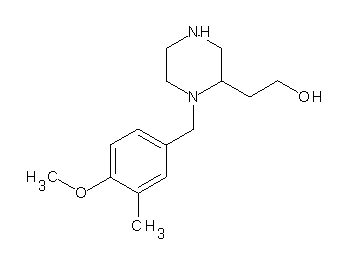 2-[1-(4-methoxy-3-methylbenzyl)-2-piperazinyl]ethanol
